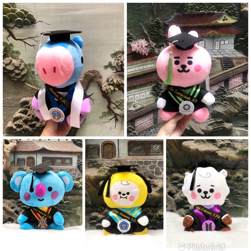 Boneka Wisuda Jumbo Cooky Chimmy Tata RJ Koya