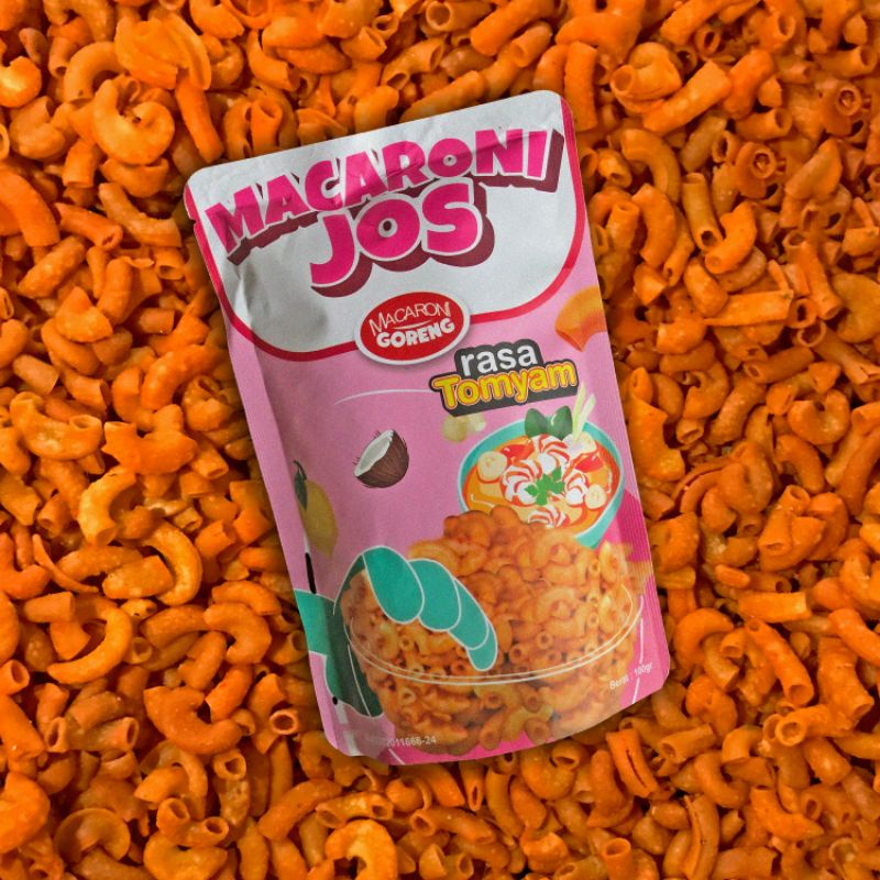 

Macaroni jos rasa tomyam/ macaroni goreng / cemilan