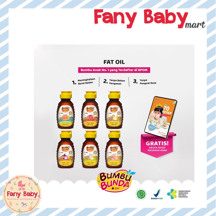 BUMBU BUNDA ELIA FAT OIL - MINYAK MPASI / BB BOOSTER MPASI