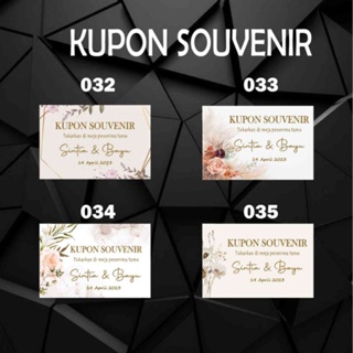 Image of 100 pcs kupon souvenir kartu ucapan KUPON SOUVENIR