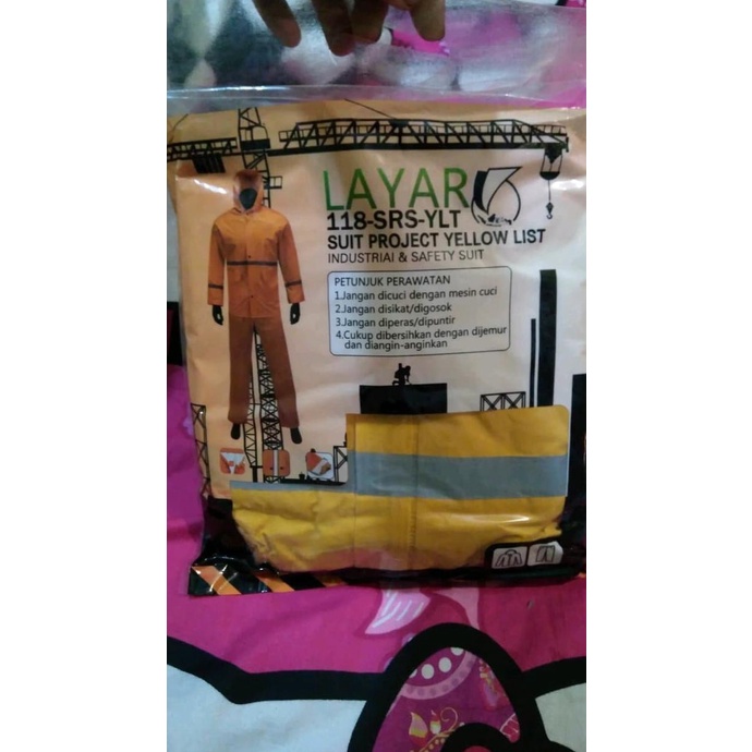 Jas Hujan Suit Project Blue Navy Merk Layar 118-SRS-B-LT