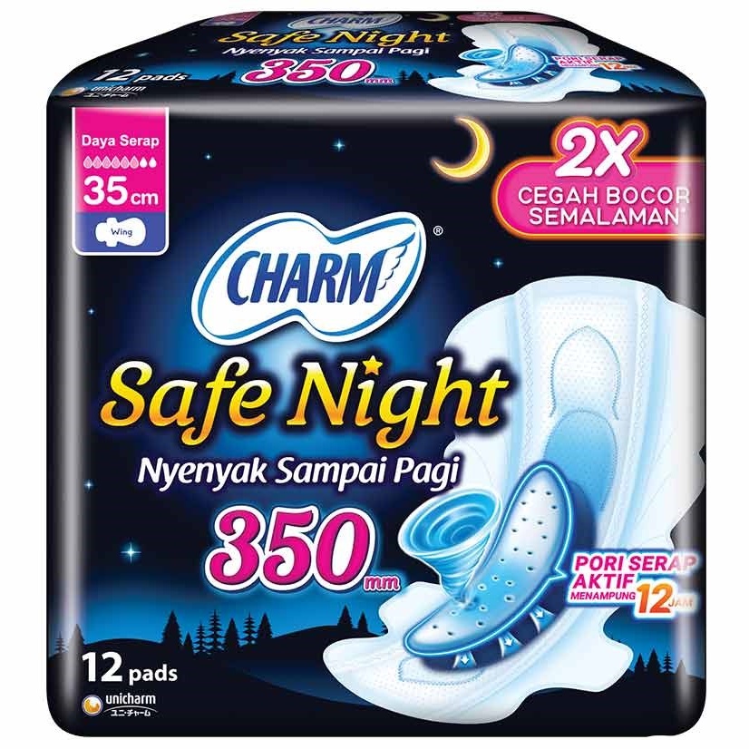 CHARM Safe Night Wing 350 MM - Pembalut