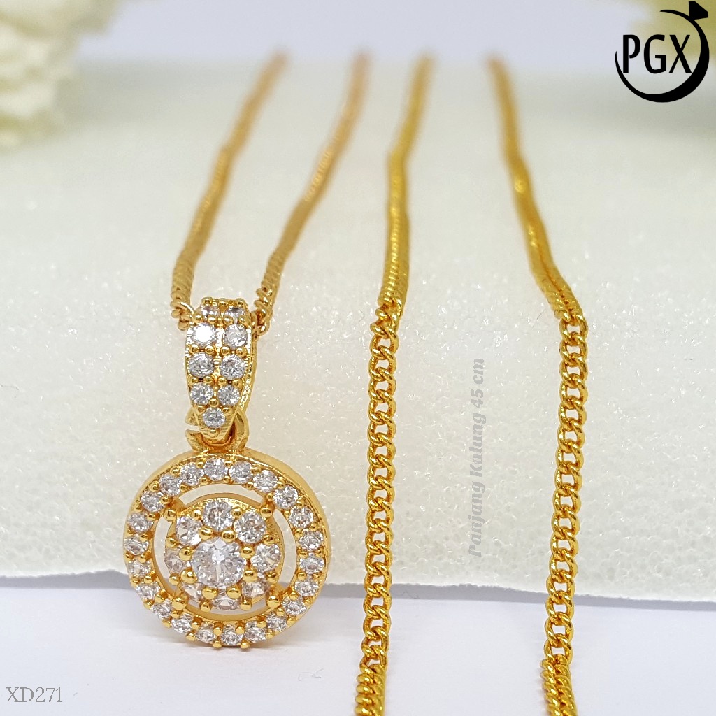 PGX Kalung Wanita Xuping Aksesoris Fashion Perhiasan Lapis Emas XD271