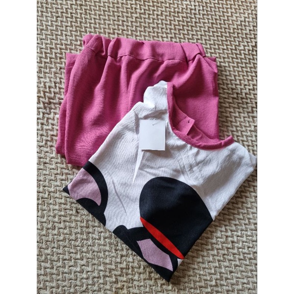 ONE SET WANITA SLEBEW JUMBO TERMURAH