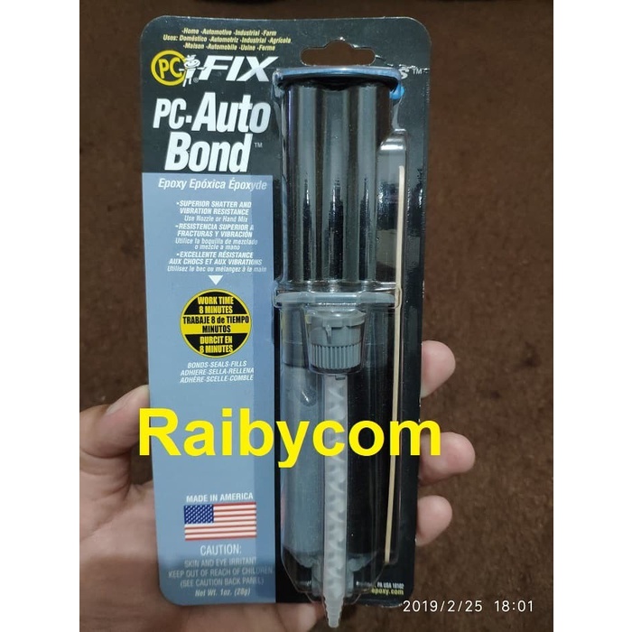 PC AUTO BOND Lem Interior Eksterior MOBIL Body Kaca Besi Plastik Karet