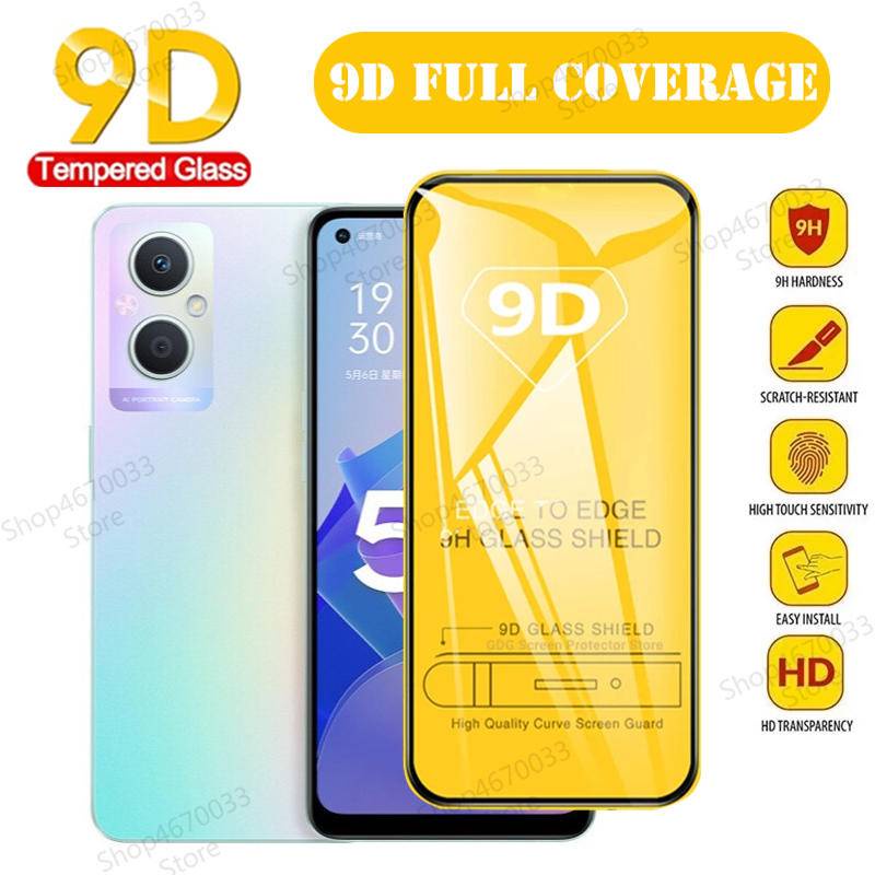 Pelindung Layar Tempered Glass 9D Untuk OPPO A96 A93 A92 A91 A73 A72 HD A53 A52 A33 A31 A15 A15S A12