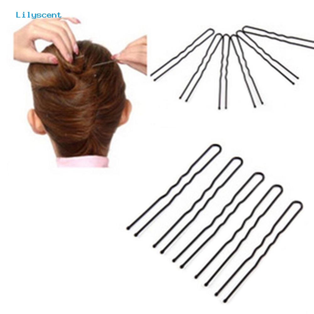 50 Pcs Jepit Rambut Bobby Pin Bentuk U Gelombang Untuk Salon