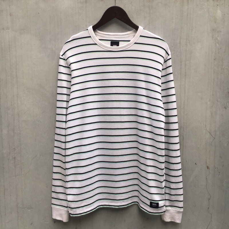 Kaos Lengan Panjang by Vans Stripe Long Sleeve Tee