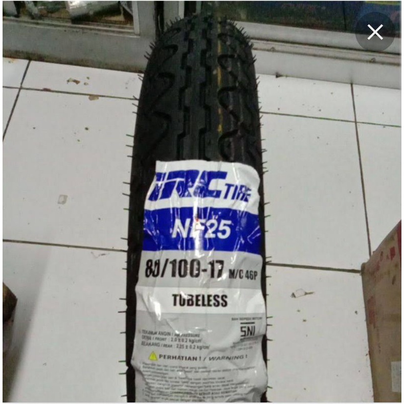 ban luar irc tubeless 80/100-17 nf25 (stdr ban depan verza & megapro new mono)