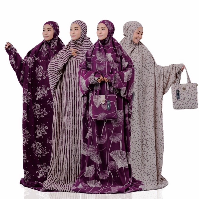 MUKENA TERUSAN HADRAMAUT JUMBO MULBERRY