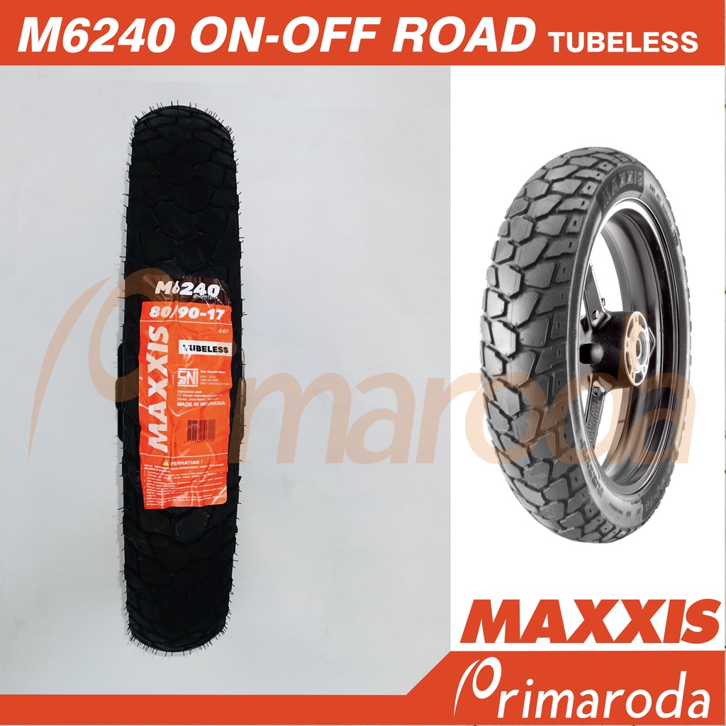 Ban Belakang Honda Supra X 125 Tubeless 80/90-17 Maxxis M6240 On-Off Road