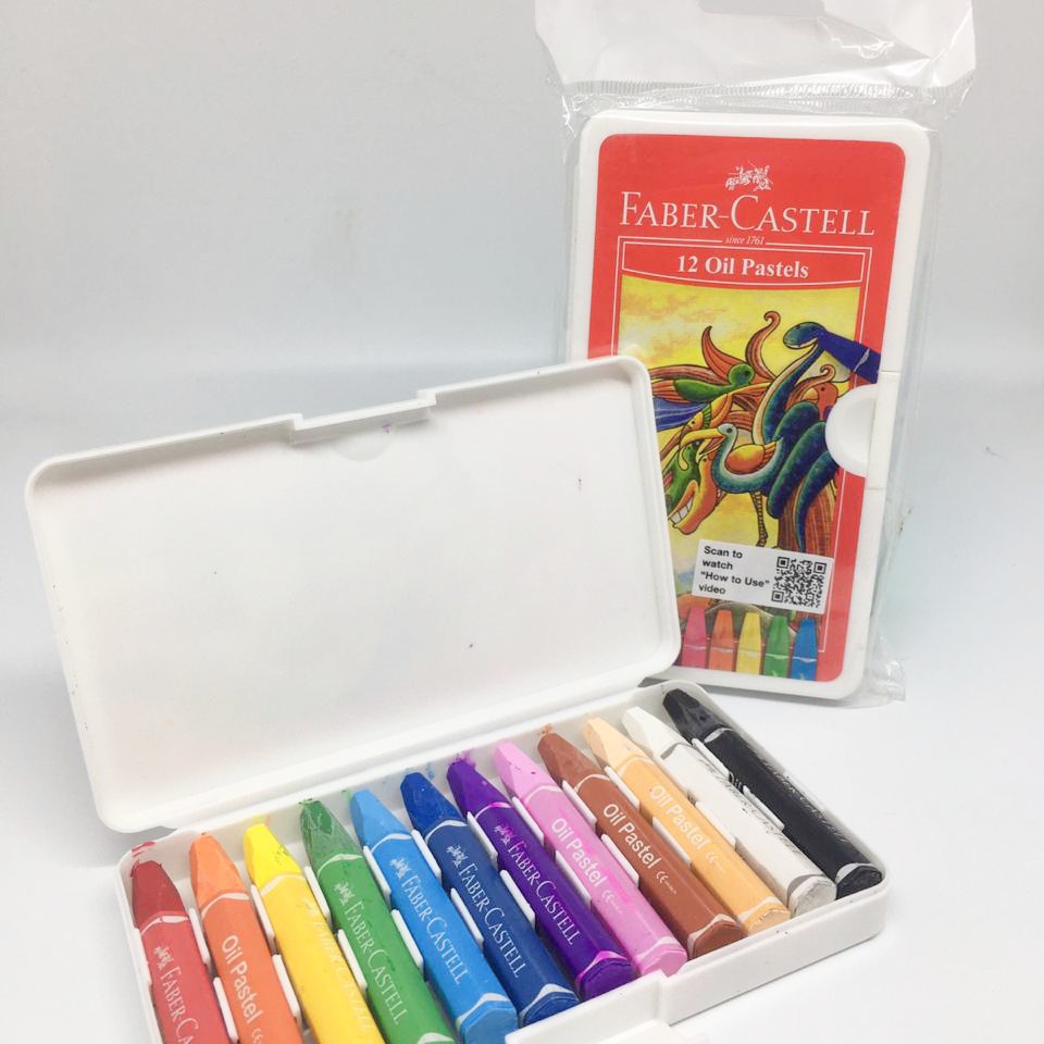

CRAYON FABER CASTELL 12 WARNA OIL PASTEL