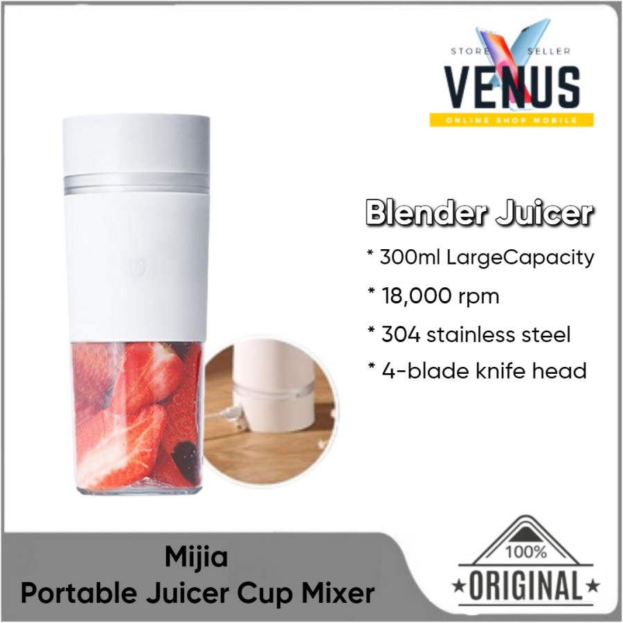 Mijia Portable Juicer Cup Mixer 300ml Electric Mini Blender Fruit IPX6