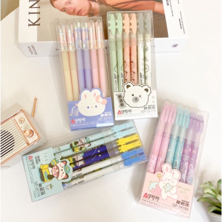 

(12pcs) pen bisa hapus/pen gel hapus/erasable pen/pen hapus lucu fancy ODEMEI