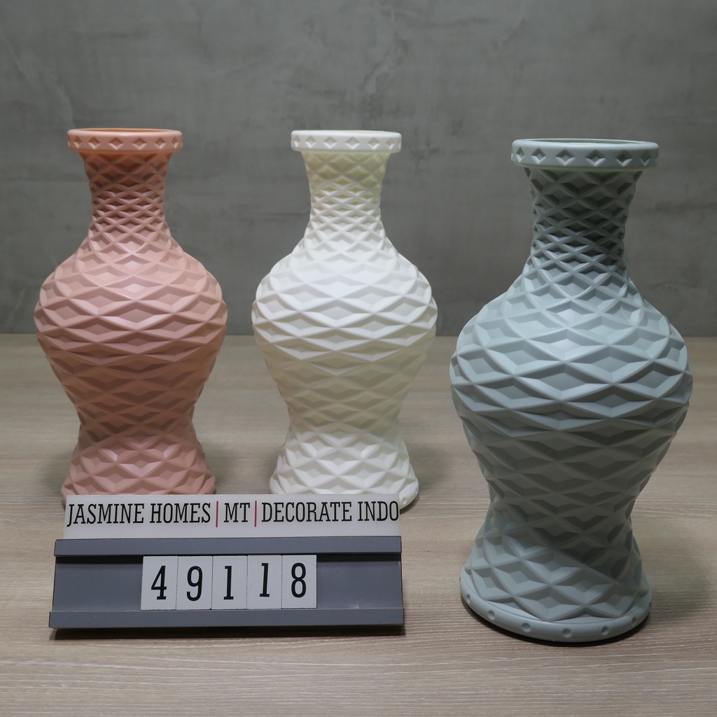 Vase Bunga Pot Plastik Guci Minimalis 49118