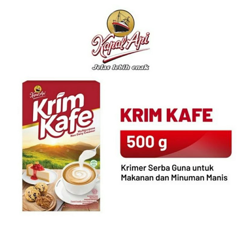 Krim Kafe Kapal Api 500gr Creamer Bubuk