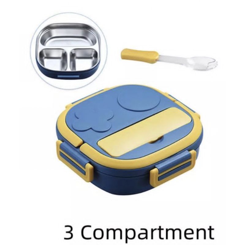 Tedemei lunch box kotak bekal 1200 ml stainles steel anti bocor food grade bpa