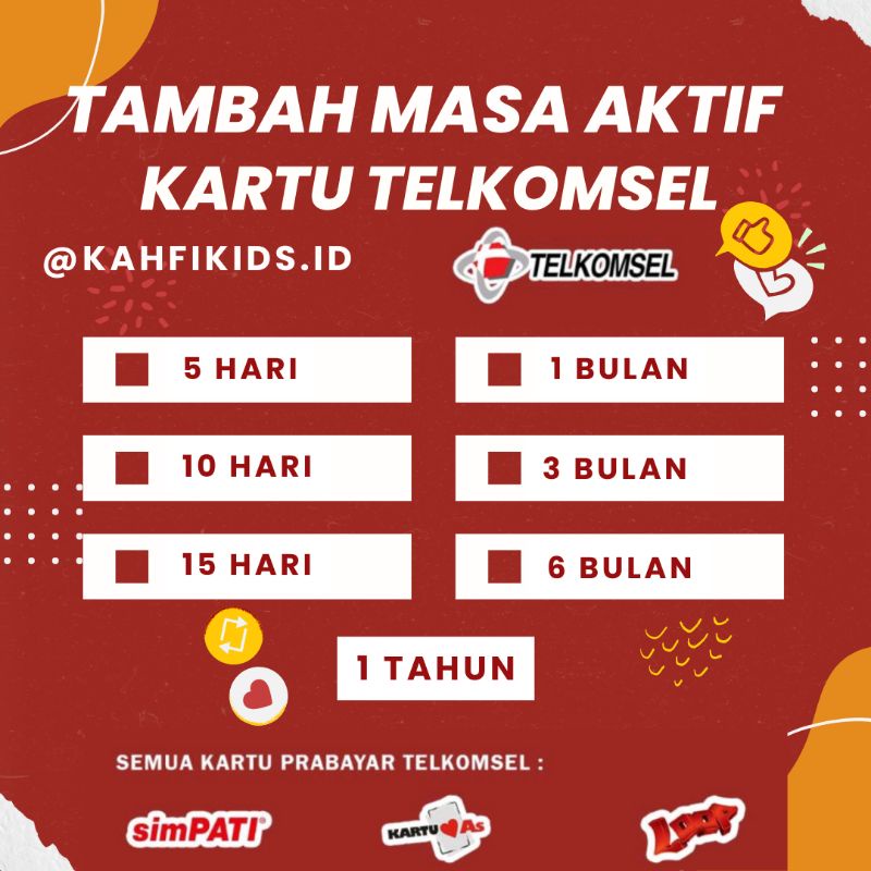 TAMBAH MASA AKTIF TELKOMSEL