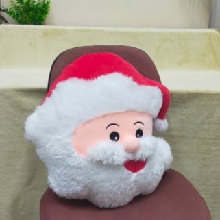 Bantal Kepala Santa Size xL/50cm/bantal natal/boneka natal/kado natal/hiasan natal/