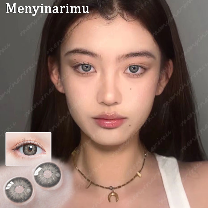 (COD)Menyinarimu PATTAYA Softlens Minus(-1~-6) Softlens Gray Lensa Mata Penuh Gaya Dan Cantik Softlens Brown Warna Lensa Kontak Soflen 2022 DIA 14.2MM New Dubai Import Premium Exoticon Softlen