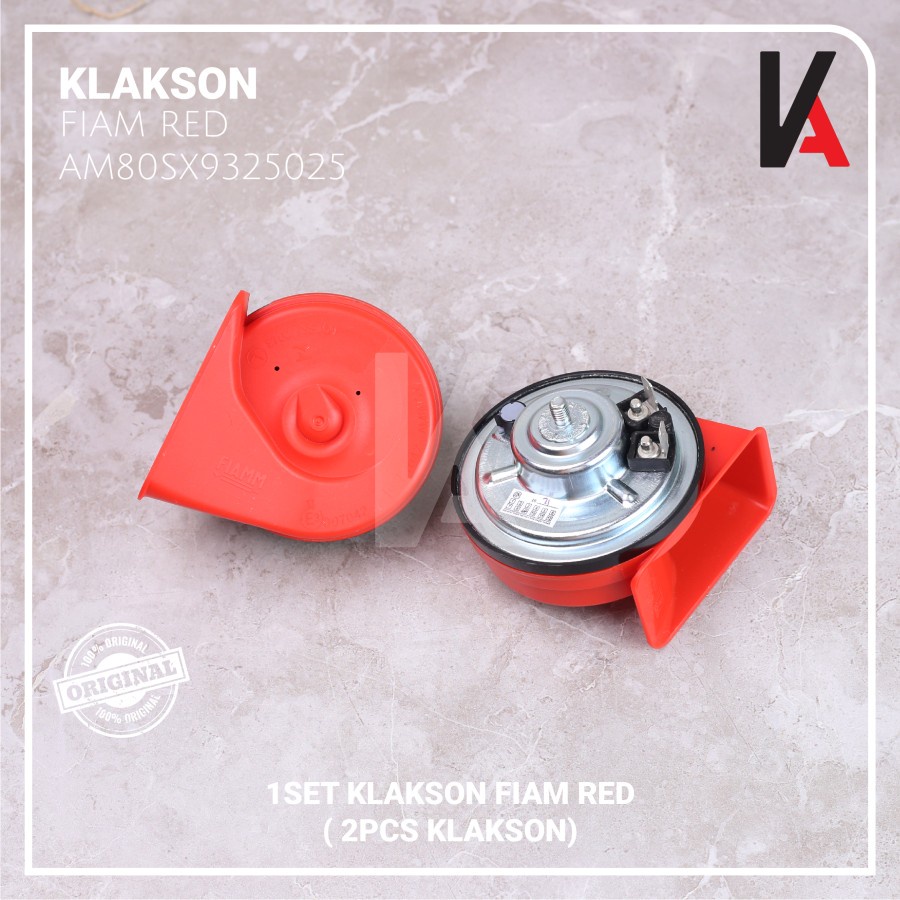 KLAKSON KEONG FIAMM RED ITALY 12V MOBIL DENGAN KABEL RELAY BOSCH D3500