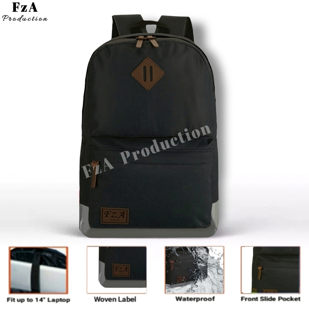 FzA Official - Tas Ransel Gendong Laptop Distro Sekolah Kuliah Pria Wanita Backpack Original Tas Punggung Laptop - BGSL