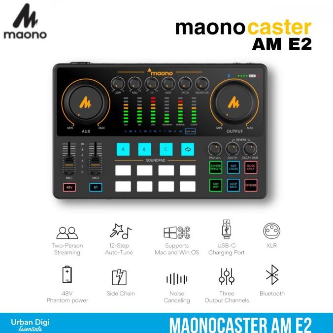 Maono maonocaster E2 - Podcast , Live Streaming, Recording Soundcard