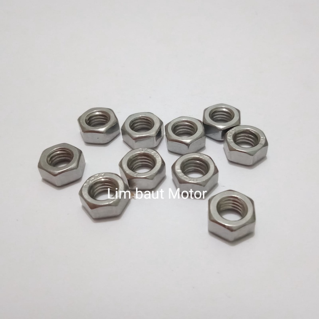 Lim Baut Motor Mur stainless mur baut 12/8mm ( 1 biji )
