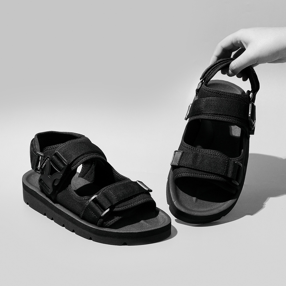 ALMOST FULL BLACK | ManNeedMe x Lvnatica | Sandal Gunung Casual Outdoor Pria ORIGINAL