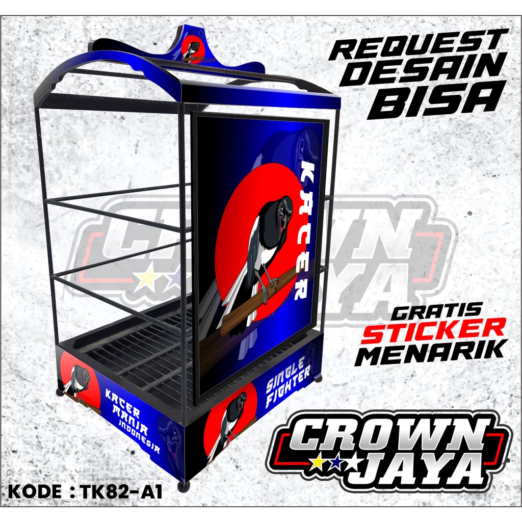 (COD) STIKER SANGKAR BURUNG KENARI KODE TK / DECAL SANGKAR KENARI KACER / STIKER KANDANG KOTAK BNR N
