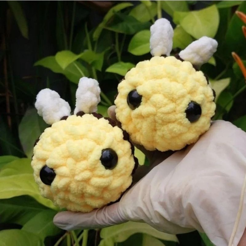 Boneka rajut - amigurumi, boneka rajut amigurumi bee lebah