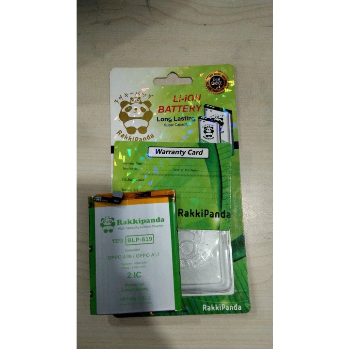 Baterai Double Power Oppo A39/A57 BLP-619 Batre HP Rakkipanda Original