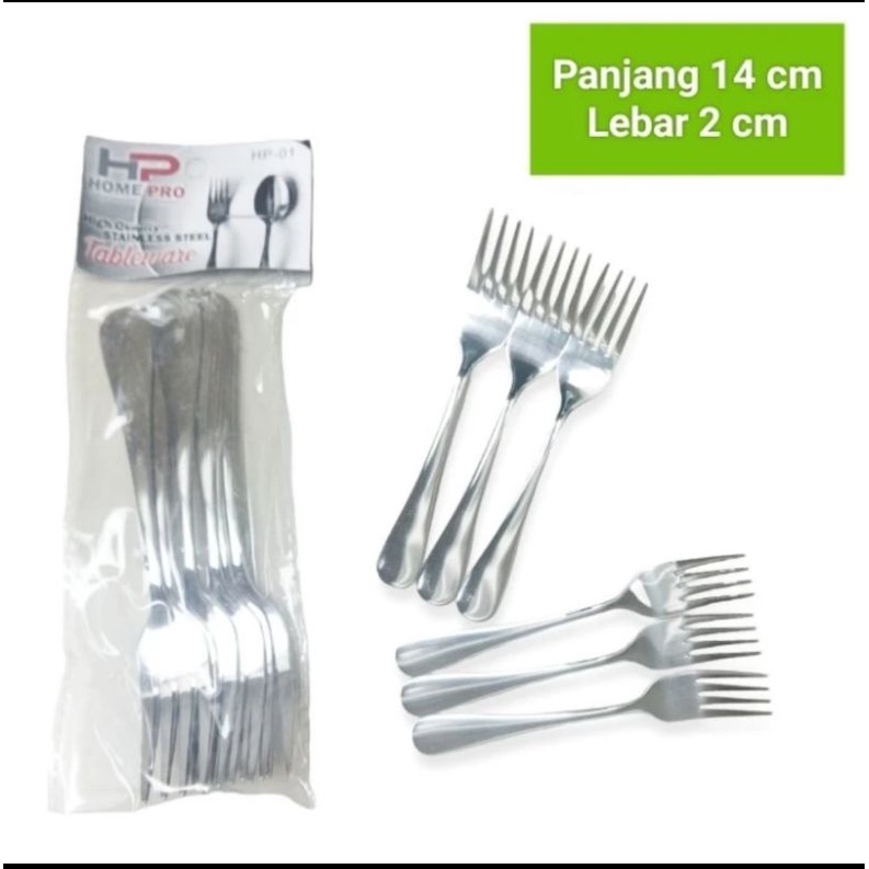 Sendok teh stainless tebal isi 6pcs / sendok teh kopi stainless / garpu kue kecil / tea spoon hotel stainless/ sendok teh hotel 6pcs / fork dessert / garpu kecil stainless tebal