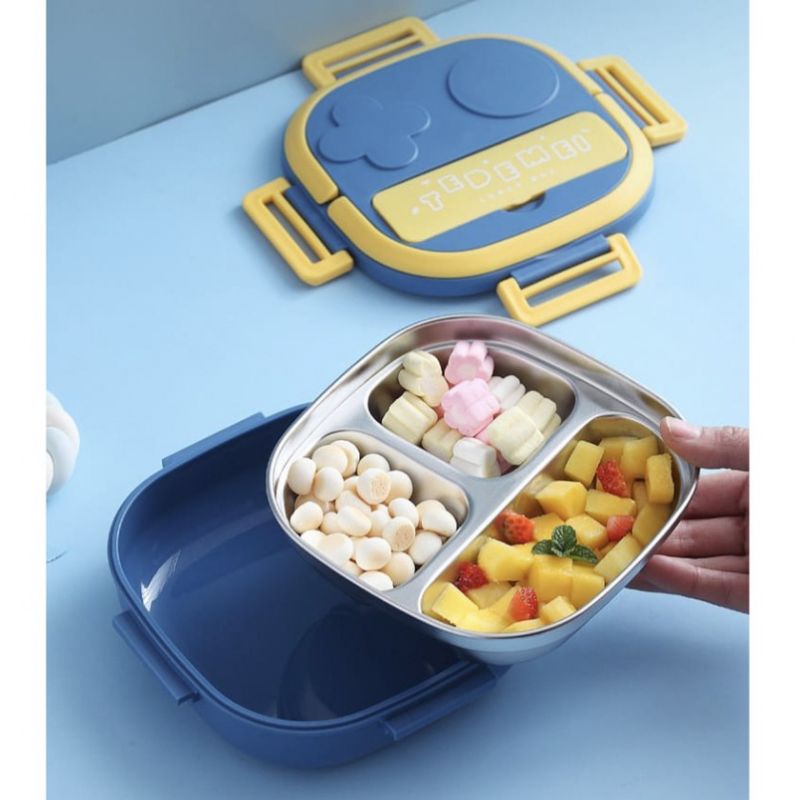 Tedemei lunch box kotak bekal makan anak stenles steel 550 ml