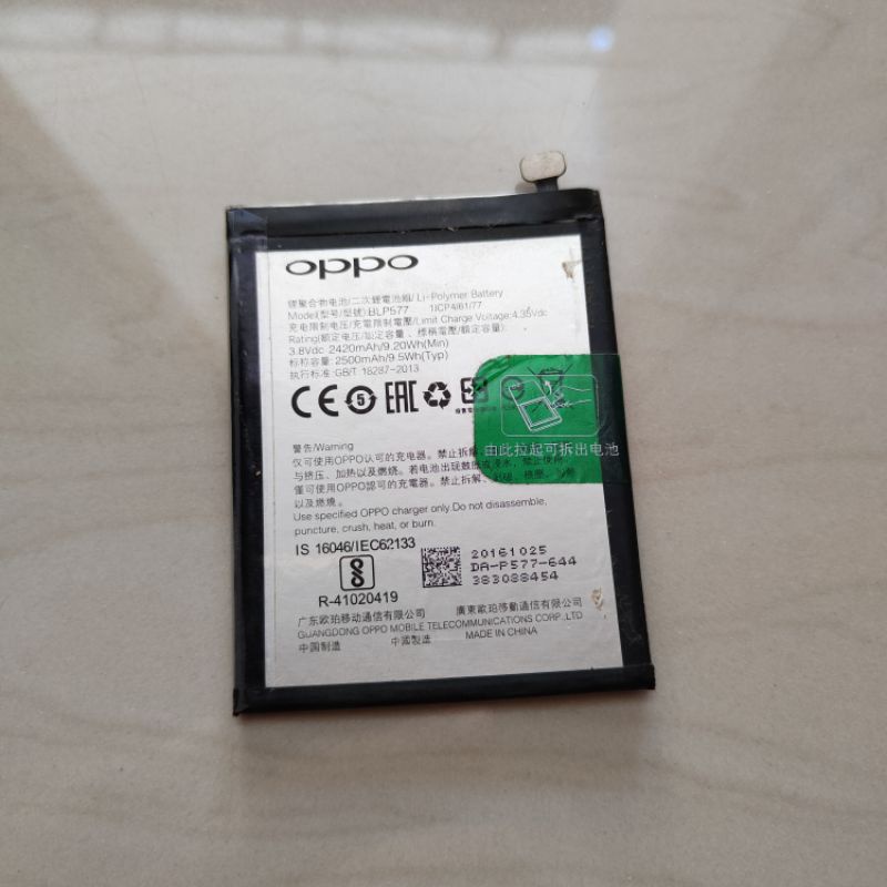 batre battery baterai oppo r3 a51 a51w mirror 5 neo 7 a33w a1603 original ori copotan model blp577
