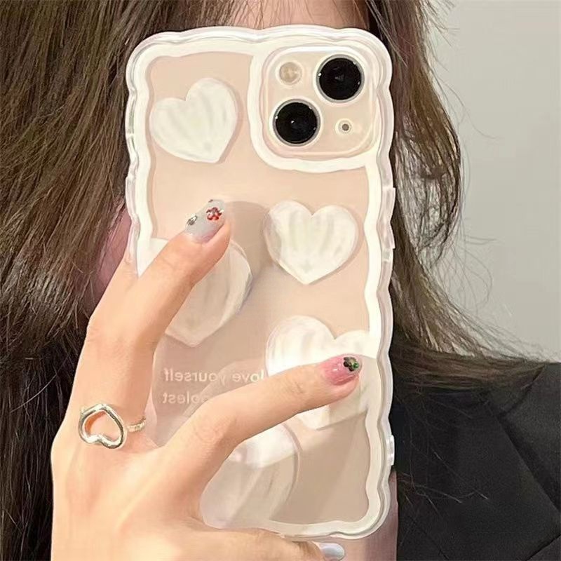 Case iPhone Motif Bebek &amp; Beruang 11/12/13 Pro Max, 7/8+, X/XR/XS Max, 12/13 Mini Side Stripe iPhone Case