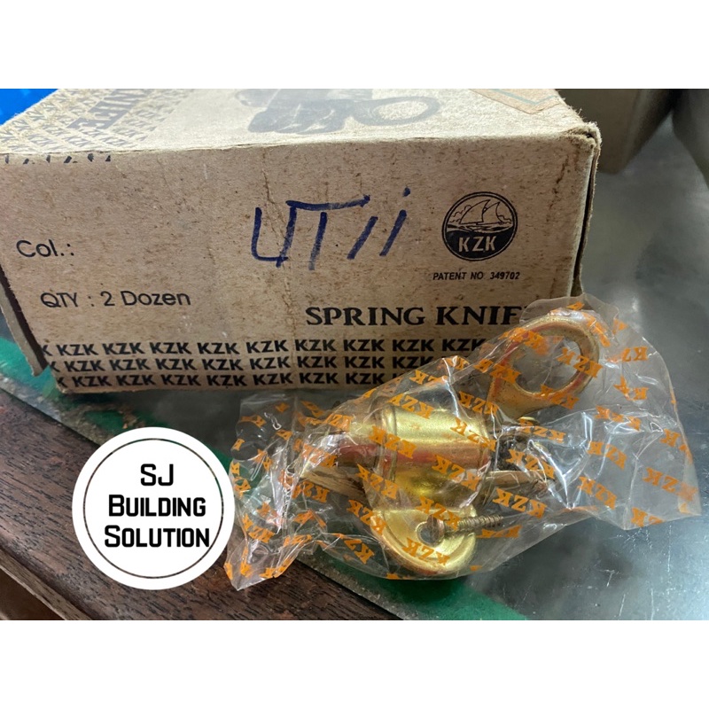 SPRING KNIP / GRENDEL KODOK / SLOT KUNCI JENDELA KUNINGAN BAGUS