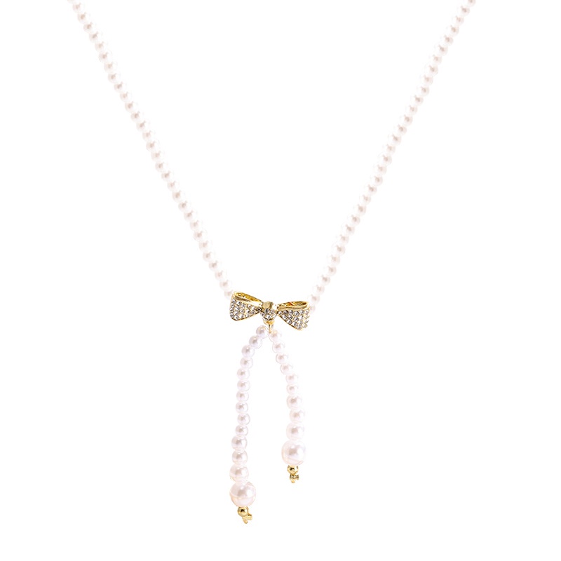 Kalung Choker Aksen Mutiara Untuk Wanita