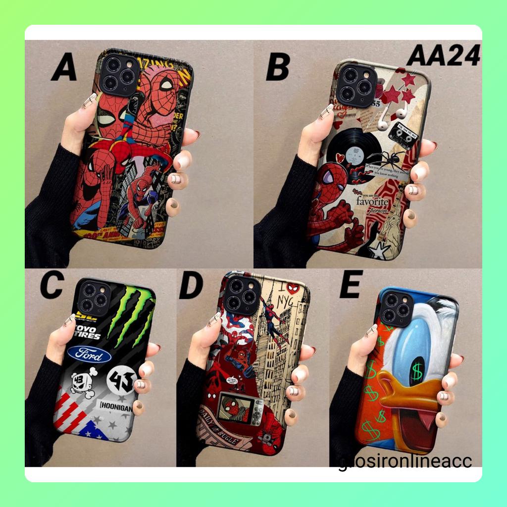 Casing Soft Kamera AA24 for Infinix Hot 8 9 10 10s 10t 11 11s NFC 12 12i Play Note 7 Lite Pro Smart 4 5 6 6+ HD 5G