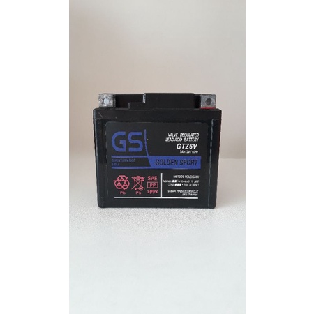 Aki Motor GS GTZ6V Untuk Motor Honda Beat Idling Stop (ISS) Aki Kering