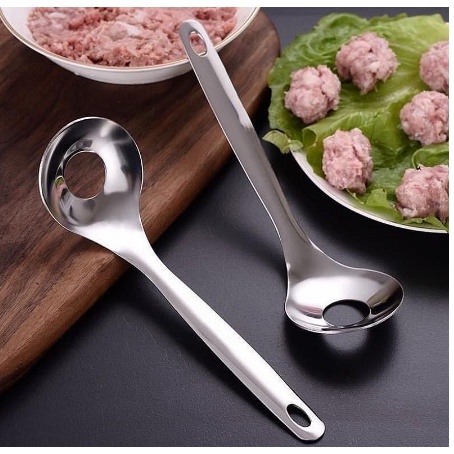 Sendok Cetak Bakso Stainless / Sendok Pembuat Bakso / Alat Cetak Bakso Cetakan Bakso Meatball Mold