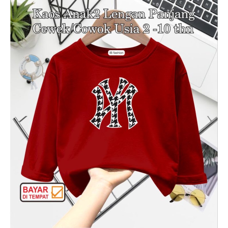 ((IB))KAOS ANAK UNISEX PANJANG/NY DIGITAL SABLON