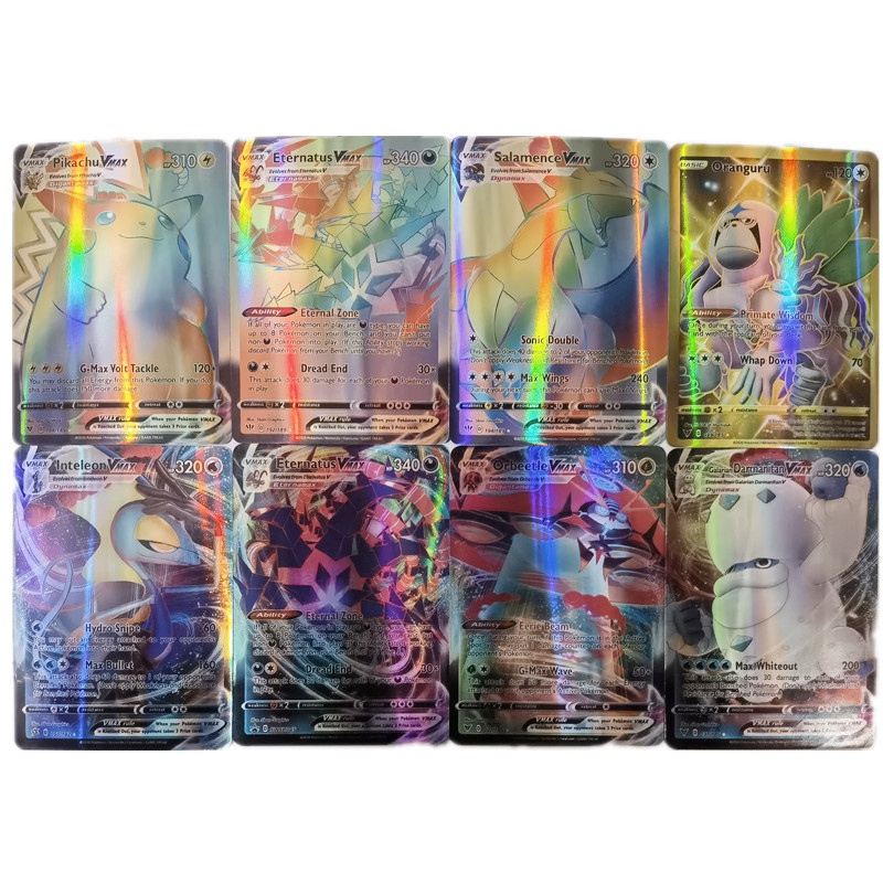60pcs Kartu Game Pokemon GX Vmax Bahasa Inggris Untuk Anak / Dewasa