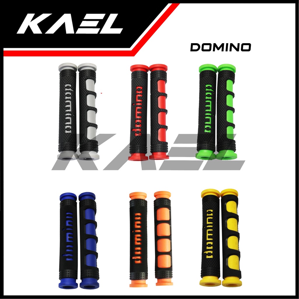 Karet Handle Jari Rem-Kopling Universal Motor Bebek-Matic-Sport Handel Domino Variasi Warna Cover Busa Merah-Abu-Orange-Biru-Hijau-Kuning