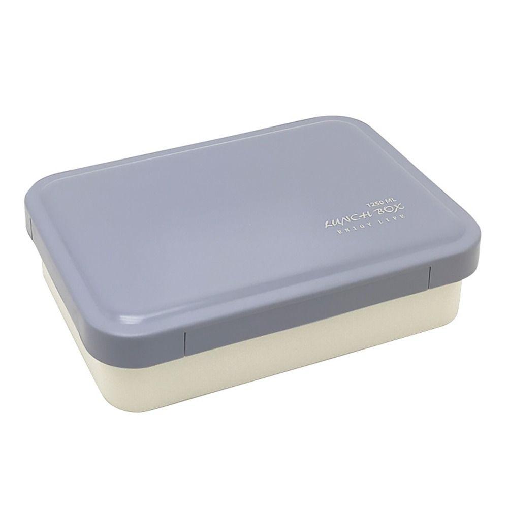 Preva Lunch Box Microwavable Rectangle Grid Untuk Pelajar Pekerja Kantor Wadah Makanan