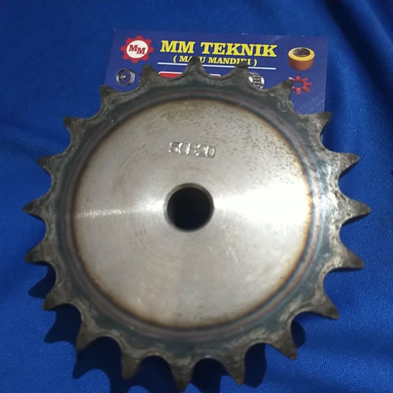 Sprocket RS 50 x 20 T Gear Rantai Single Gir gigi Z 20T RS50 -1 50Z20 50X20T 50-1 tipe B Sproket spr 50-20T 50x1x20T 50-1-20T