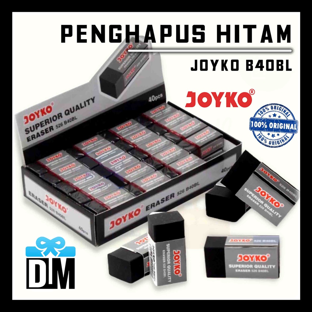 

Penghapus Joyko Boxy Hitam Eraser Superior Quality