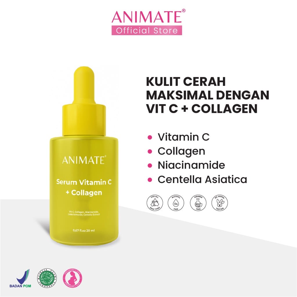 𝐑𝐀𝐃𝐘𝐒𝐀 - Animate Face Serum Vitamin C + Collagen 20 ml