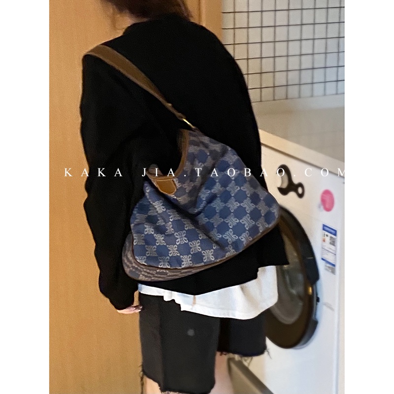 Suhao dicetak tas ember wanita 2021 fashion baru trendi nama besar tas ketiak niche tas messenger berkapasitas besar cocok untuk semua