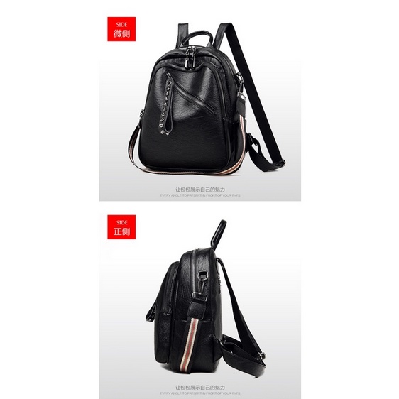 2286, tas ransel premium wanita import fashion tas back pack terkiniina cantik dan bagus tas ransel kulit pu tas coov